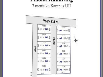 TANAH PERUMAHAN JAKAL, TIMUR UII PUSAT, BERPAGAR KELILING