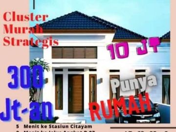 Rumah Baru Rp 395 Juta, 1 Lnt, di Cipayung, Depok. LT 63 m&sup2;,