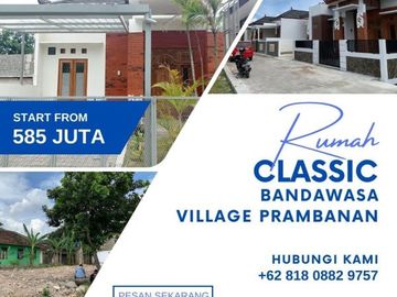 Dijual Rumah Murah Siap Bangun Konsep Klassic Di Prambanan