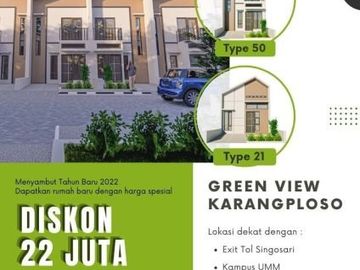 Rumah Murah dekat Yonkes Karangploso Malang