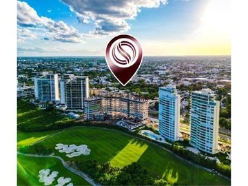 Condominio en edificio sustentable con vista al mar, campo de golf