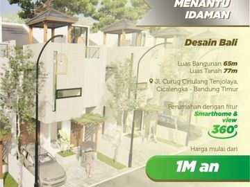 Rumah Smarthome Bali Style 3LT Pertama di Cicalengka dekat Curug Cinulang