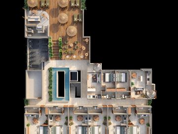Departamento en Venta - Hama - Mahahual - Quintana Roo