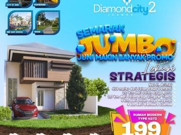 HARGA HEMAT, WA. 0821-3993-----, Rumah Murah Sidoarjo 2022 169 Juta, Diamond City Juanda 2
