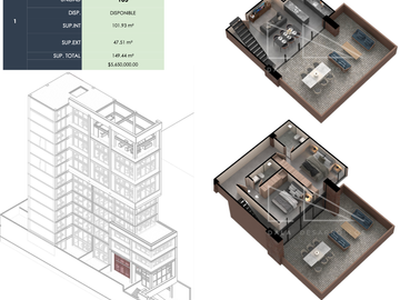 Departamento Nuevo en Venta Col. Americana Torre Undici, Guadalajara, Jalisco.
