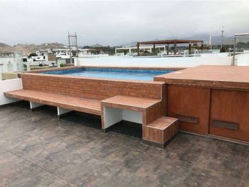 VENDO LINDA CASA DE PLAYA EN CONDOMINIO PUESTA DEL SOL - CHOCALLA – ASIA - CERCA AL BOULEVARD