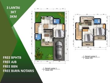 Strategis Terluas Rumah 3KT Tipe 75/90 Bisa KPR