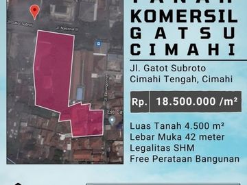 TANAH KOMERSIAL GATOT SUBROTO KARANGMEKAR CIMAHI TENGAH