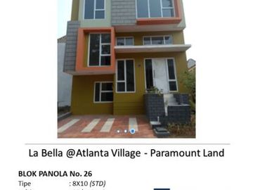 Cluster La Bella @Atlanta Village Desain Elegan Ready Stock di Tangerang
