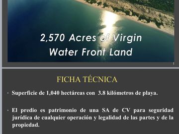 Propiedad a la orilla del Mar en la Bahía de Concepción de Loreto en BCS