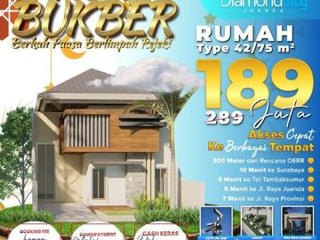 Rumah minimalis modern terdekat bandara juanda T1 Hanya 189juta