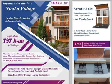 Hunian Konsep Jepang,Dekat Wisata Lembang,Termurah di kelasnya