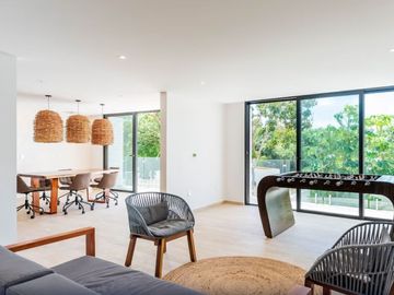 Departamento con eco tecnologia, bicicletas electricas, spa, 700 m2 de albercas,
