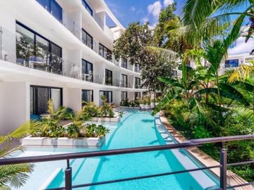 Departamento con eco tecnologia, bicicletas electricas, spa, 700 m2 de albercas,