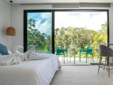 Departamento con eco tecnologia, bicicletas electricas, spa, 700 m2 de albercas,