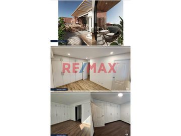 TRÍPLEX 402 DE 4 DORMITORIOS

Área total 186.77 m² – Área techada 145.50 m²

Dos estacionamientos

Primer nivel: Área techada 61.20m²

•	Ampli