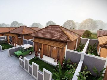 Rumah Modern Etnik Jawa Murah 3 Kamar Tidur dekat Polsek Manisrenggo