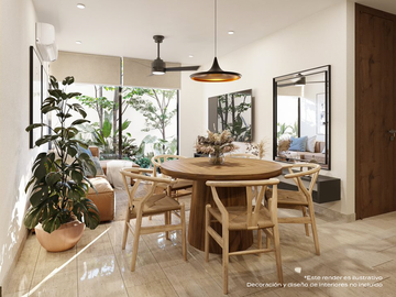 Departamento(2+roof) en Venta en Veta en Temozón Norte