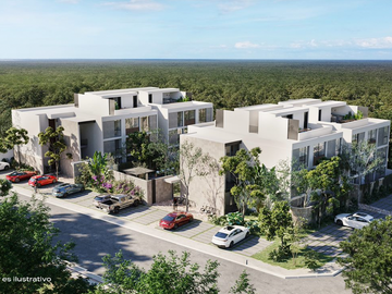 Departamento(2+roof) en Venta en Veta en Temozón Norte
