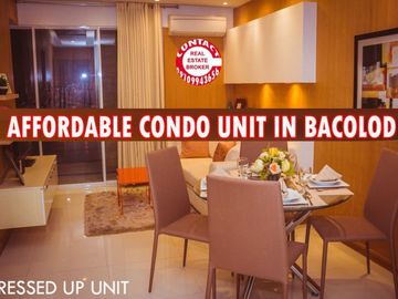 Studio with balcony condo unit for sale in Bacolod City