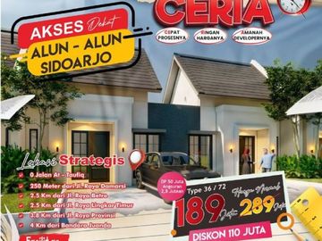 Terlengkap, Hub. 08213993----, Rumah Sidoarjo 189 JUTA, Diamond Village Juanda 4