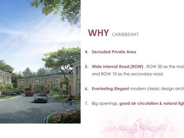 RUMAH LEBAR 7 PREMIUM DI CLUSTER CARIBBEAN@FLAMINGO GADING SERPONG