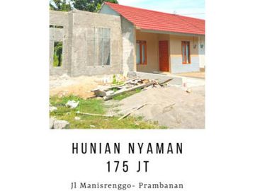 2 Unit Terakhir! Hanya 175 Jt Bisa KPR di Prambanan