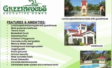 High End Lot only in Greenwoods Executive Homes Cebu