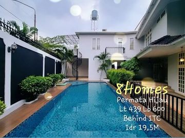 Jual Cepat Rumah Luas 439 Permata Hijau Belakang ITC
