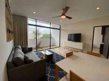 Departamento amueblado, PRECIO REDUCIDO, pool bar, alberca infinity, gimnasio