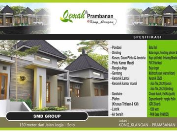 Rumah Type 30 Lt 60 meter2 Harga 200 jutaan di Prambanan