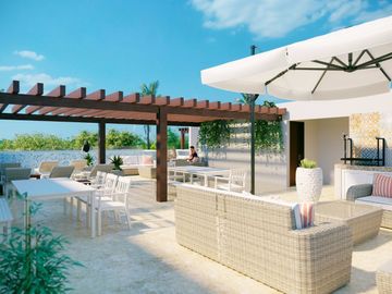 Penthouse  con amenidades:alberca, area de asador y gimnasio