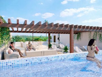 Penthouse  con amenidades:alberca, area de asador y gimnasio