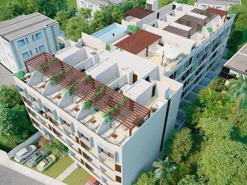 Penthouse  con amenidades:alberca, area de asador y gimnasio