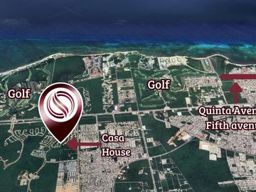 Villa con alberca, doble altura, vistas verdes venta Senderos de Ciudad Mayakoba