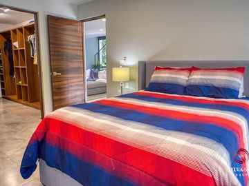 Villa con alberca, doble altura, vistas verdes venta Senderos de Ciudad Mayakoba