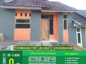 rumah subsidi 2 kamar DP 0 persen di deket terminal kemiling