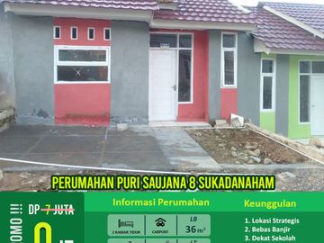rumah subsidi 2 kamar DP 0 persen di deket terminal kemiling