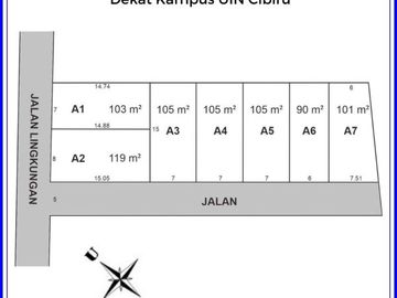 Tanah Bandung Kota Cisurupan Cibiru Luas 90 m2