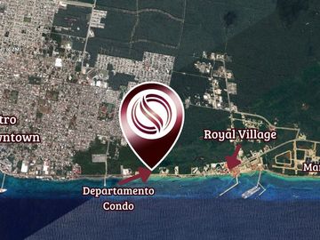 Apartamento frente al mar con rooftop y alberca privada, venta en Cozumel
