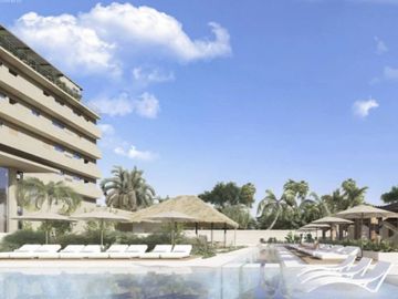 Apartamento frente al mar con rooftop y alberca privada, venta en Cozumel