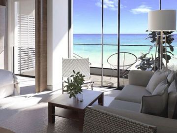 Apartamento frente al mar con rooftop y alberca privada, venta en Cozumel