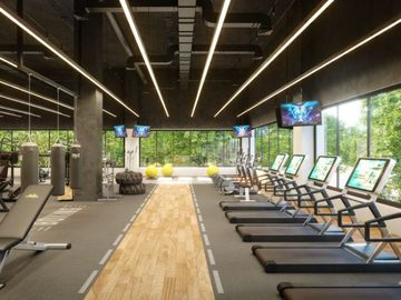 Condominio con 50 amenidades, cine, spa, spinning, albercas para niños y adultos