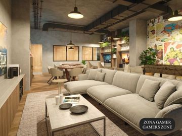 Condominio con 50 amenidades, cine, spa, spinning, albercas para niños y adultos