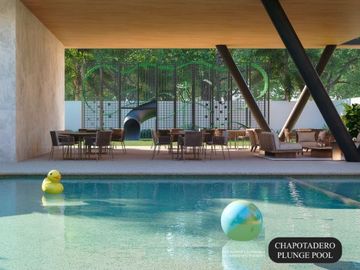 Condominio con 50 amenidades, cine, spa, spinning, albercas para niños y adultos