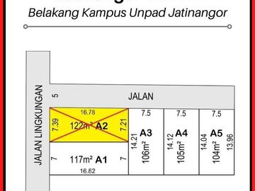 Tanah Kavling 1 Juta-an/m Jatinangor