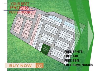 Posisi Hook Rumah Free Biaya View Bukit Katu 2KT Tipe 25/107