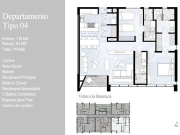 Departamento en Venta Santa Catarina frente a Valle Poniente