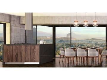 Departamento en planta baja, con patio, alberca, jacuzzi, cine, en pre venta.