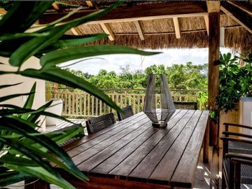 Penthouse con alberca privada,  amenidades y casa club, cocina con meseta